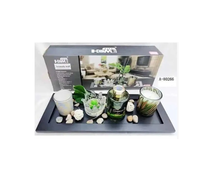 Set Aromaterapie Sticlă + Ceară + Lemn A-80266 WEI
